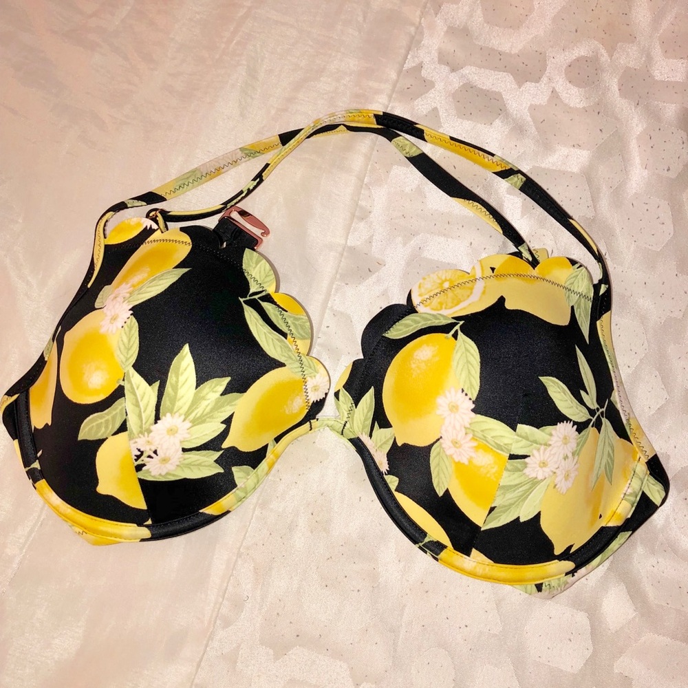 lemon bathing suit top NWOT